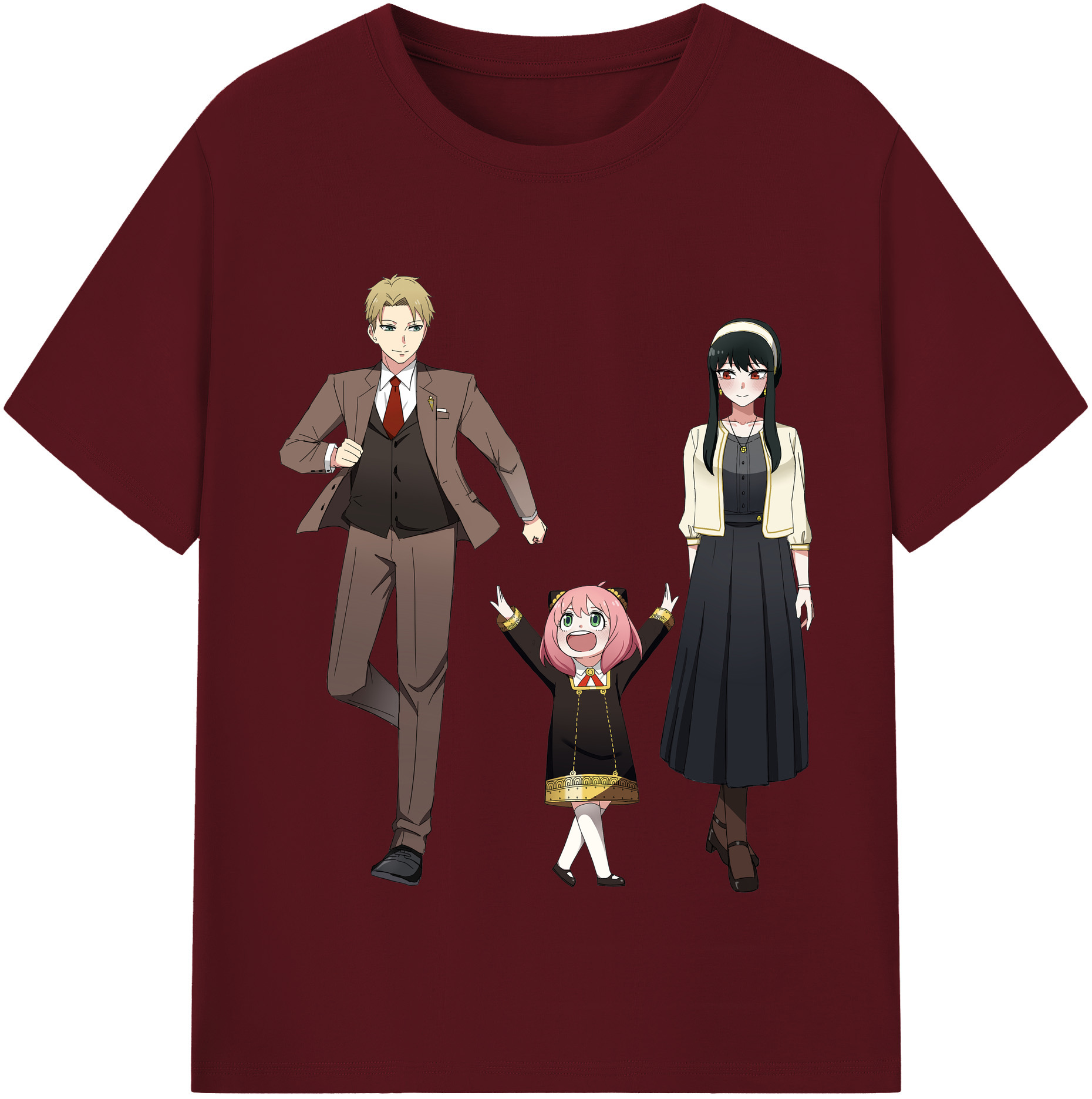 （画像用） SPY×FAMILY间谍家家酒 綿100％半袖Tシャツ（フロントプリント）